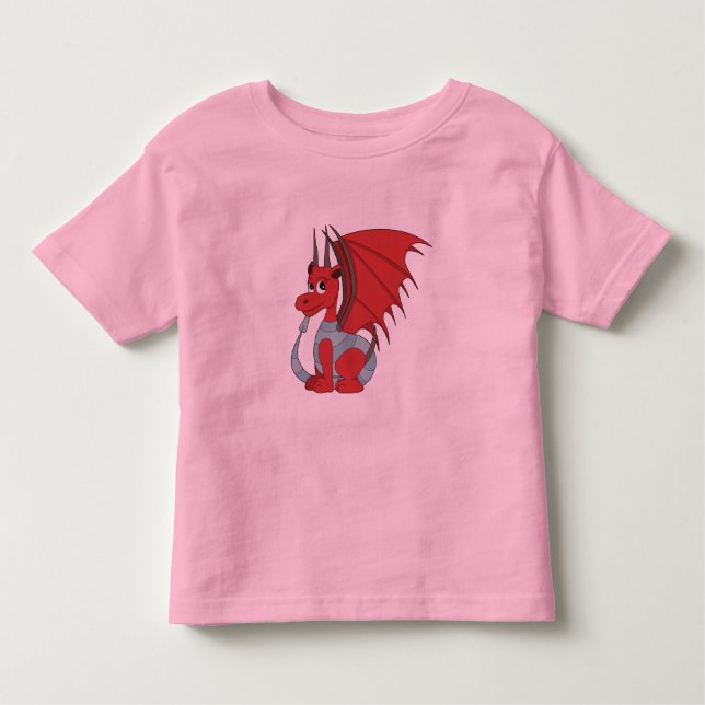 Camiseta Cartoon Red Dragon (Frente)