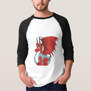 Camiseta Cartoon Red Dragon