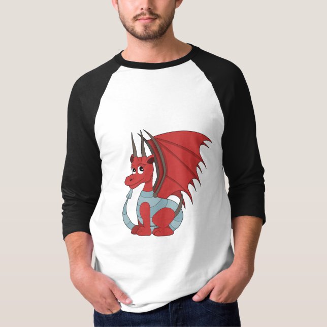 Camiseta Cartoon Red Dragon (Frente)