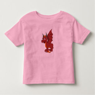 Camiseta Cartoon Red Dragon
