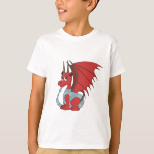 Camiseta Cartoon Red Dragon
