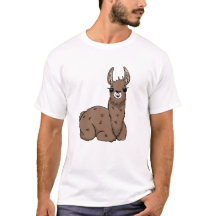 Cartoon Relaxado Llama - Cozy Animal