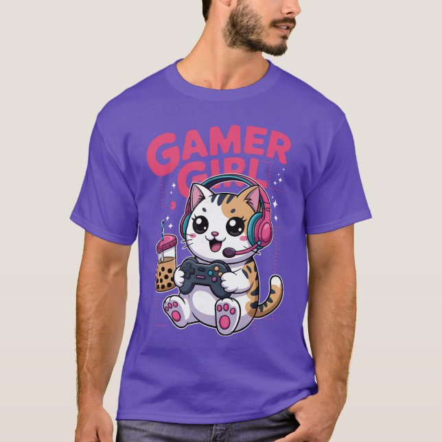 Camiseta Cartoon retrô Kawaii (Frente)