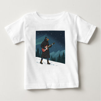 Camiseta Cartoon Rocker Dog Under the Stars