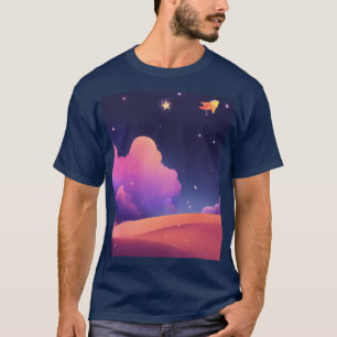 Camiseta Cartoon Rocket ship