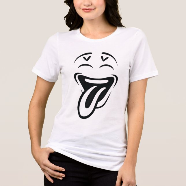 Camiseta Cartoon Rosto Engraçado (Frente)