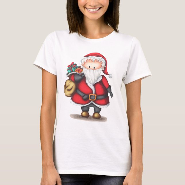 Camiseta Cartoon Santa Claus (Frente)