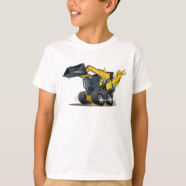 Camiseta Cartoon Skid Steer (Frente)