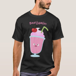Camiseta Cartoon sundae de sorvete de morango