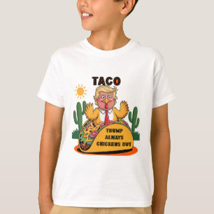 Camiseta Cartoon Taco -trump Sempre se Acovarda