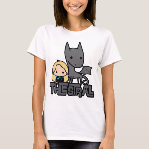 Camiseta Cartoon Thestral e Luna Character Art