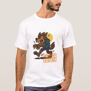 Camiseta Cartoon Werewolf - Aprovado pelo Halloween