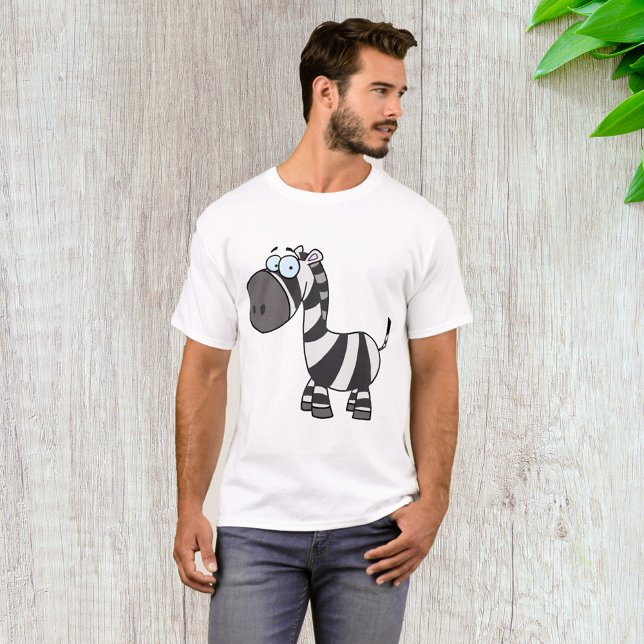 Camiseta Cartoon Zebra (Criador carregado)