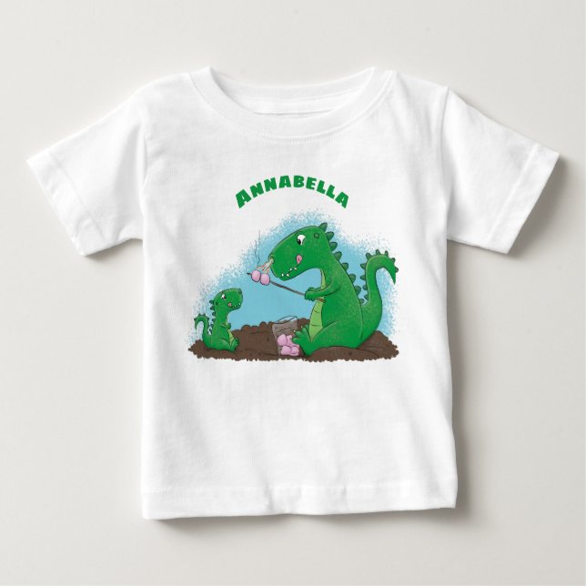 Camiseta Cartoons de marshmallow de dragões-cúpulas (Frente)