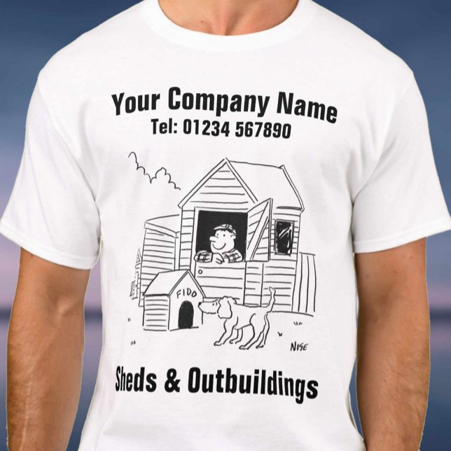 Camiseta Cartoons de Sheets e Outbuilding (Criador carregado)