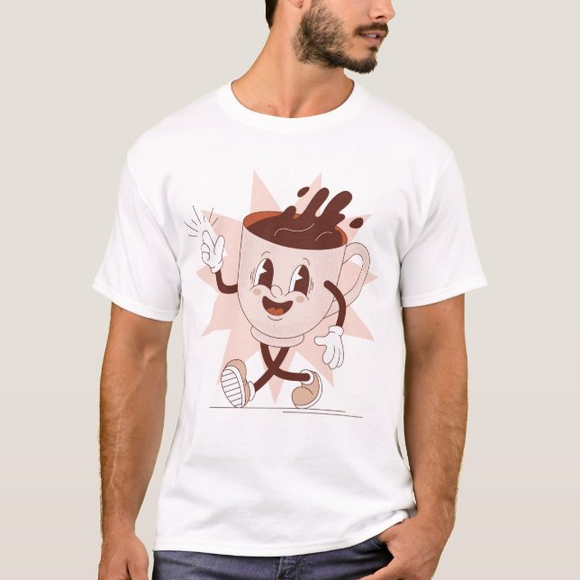 Camiseta Cartum de café com graça (Frente)