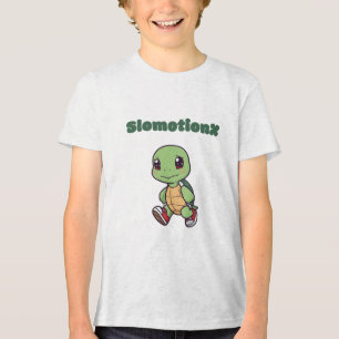 Camiseta Cartum de Camisola de Tartaruga Kawaii