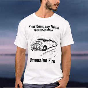 Camiseta Cartum de Limousine Hire