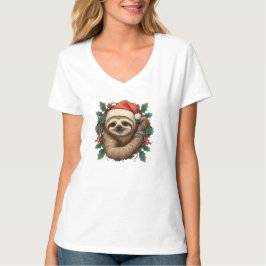 Camiseta Cartum de Natal de Lloth Santa Claus