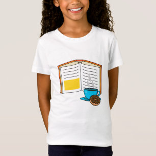 Camiseta Cartum de Rosquinha e café