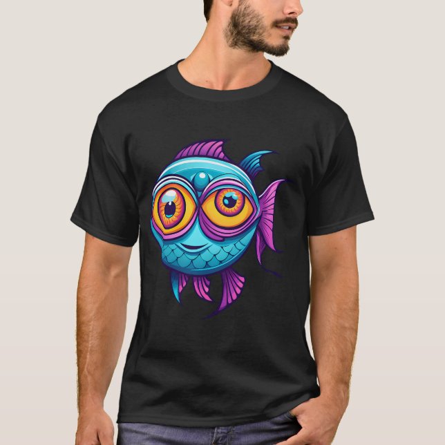 Camiseta cartum,peixe (Frente)