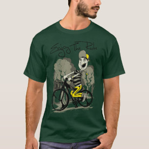 Camiseta Cartunista jogador no Ciclo Teto: Divertido e Whim