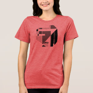 Camiseta Carvão Cinza Preto Geométrico Abstrato Visual MCM