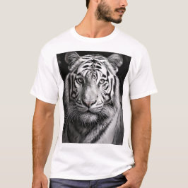 Camiseta Carvão de Tigre Branco