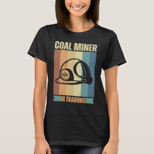 Camiseta Carvão Miner na formação de mineiros orgulhosos
