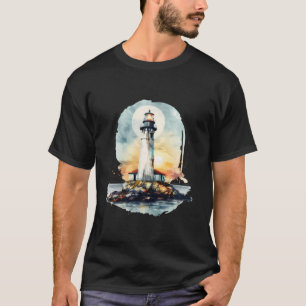 Camiseta Casa à Beira-Mar Farol Navegação Mar Praia Barco