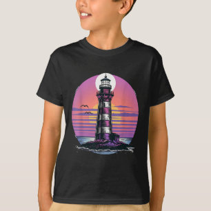 Camiseta Casa à Beira-Mar Farol Velas Mar Boating Praia