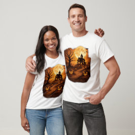 Camiseta Casa Assombrada Assustadora de Halloween