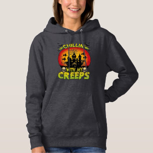 Camiseta Casa Assombrada Chillin Creeps Bruxas de Halloween