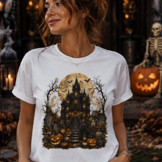 Camiseta Casa Assombrada de Halloween