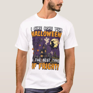 Camiseta Casa Assombrada de Halloween Bruxa Fantasma_1