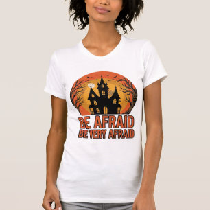 Camiseta Casa Assombrada Tenha Medo Design de Halloween Vin