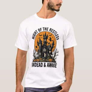 Camiseta Casa Assombrada Vintage Mortos Inquietos Arte de H