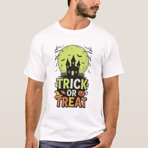 Camiseta Casa Assombrada Vintage para Doces ou Travessuras 