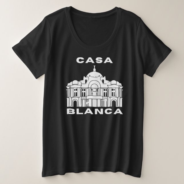 Camiseta Casa Blanca, Casa Branca (Frente do Design)