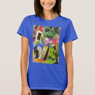 Camiseta Casa com Árvores por Franz Marc, Vintage Fine Art