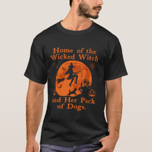 Camiseta Casa Da Bruxa Malvada E Seu Pacote De Cachorro Eng