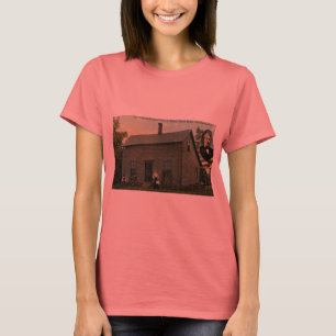 Camiseta Casa da infância de Thomas Edison - cartão do