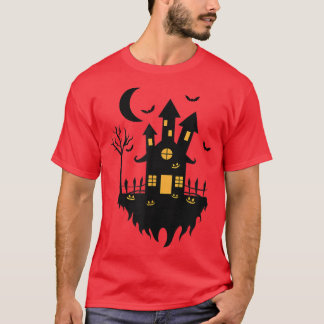 Camiseta Casa das bruxas do Halloween à noite