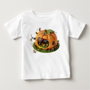 Camiseta Casa de Abóbora 3D Caprichosa com Macacos Miniatur