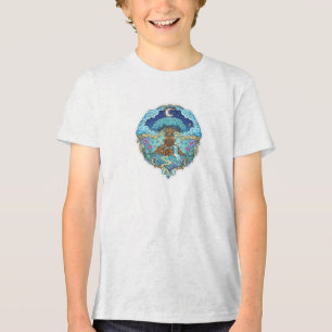 Camiseta Casa de Árvore Sob a Lua Fantasia ilustração mágic
