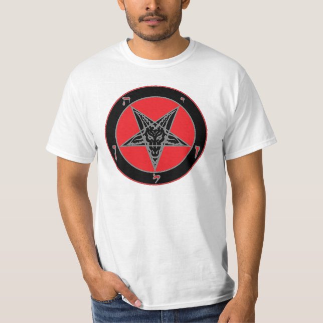 Camiseta Casa de banho (Preto, Vermelho e Cinza) (Frente)