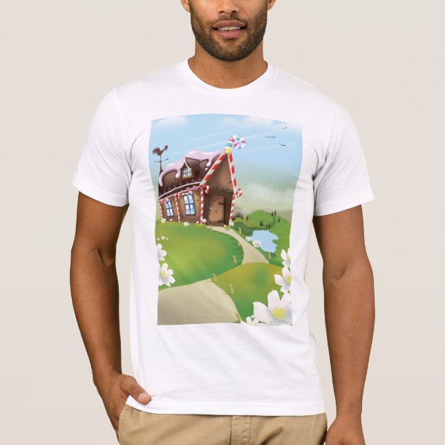 Camiseta Casa de biscoito de gengibre (Frente)