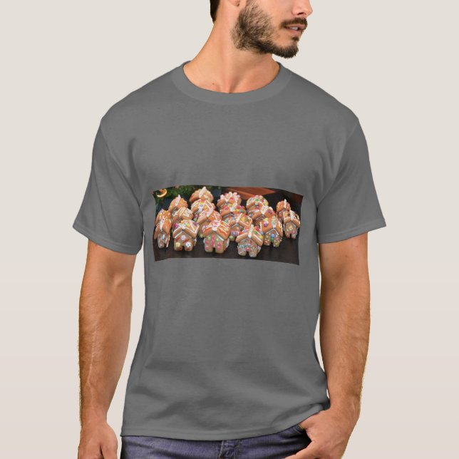 Camiseta Casa de Biscoito de Natal (Frente)
