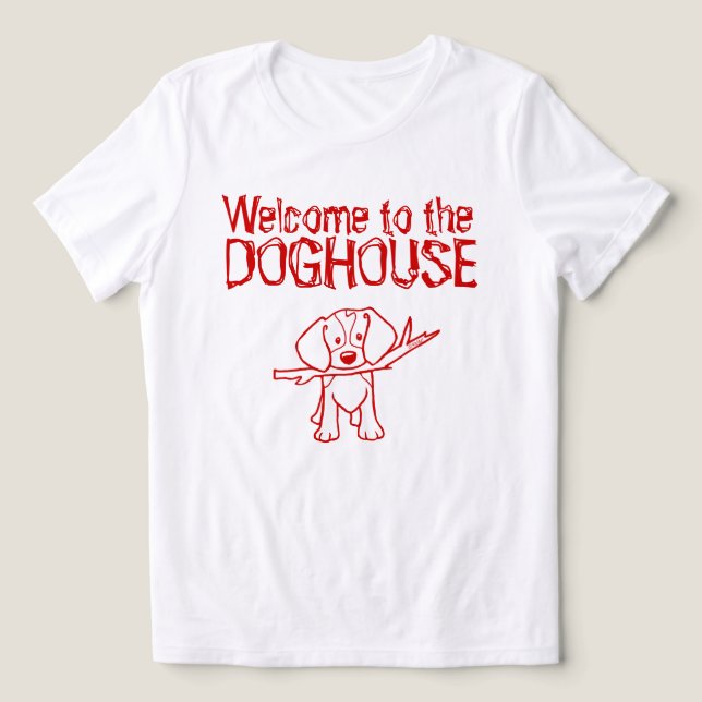 Camiseta Casa de Cachorro Beagle (Design frontal)