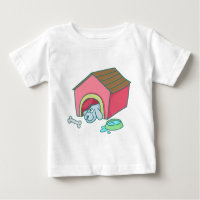 casa de cachorro de estimação de desenho animado